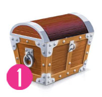 Treasure chest closed